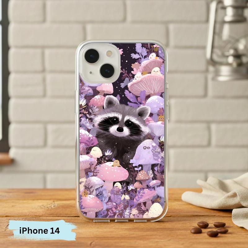 Woodland Creatures Raccoon – Whimsical Grove Phone Case IPhone