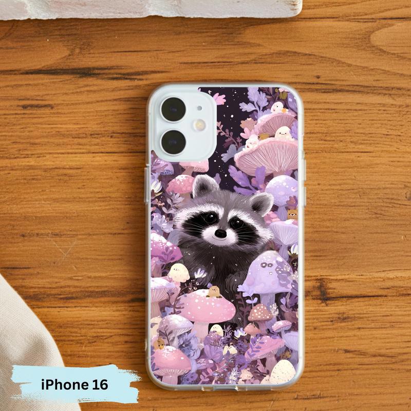 Woodland Creatures Raccoon – Whimsical Grove Phone Case IPhone