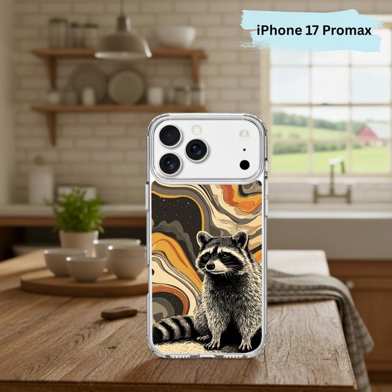 Hippy Ironic Raccoon, Groovy Enough Phone Case IPhone
