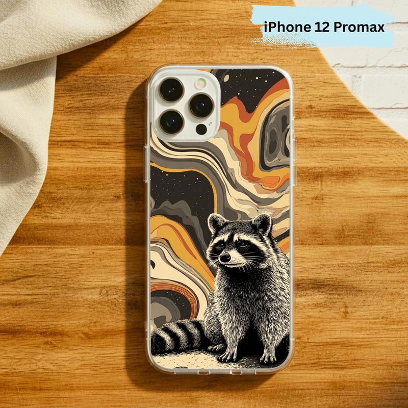 Hippy Ironic Raccoon, Groovy Enough Phone Case IPhone