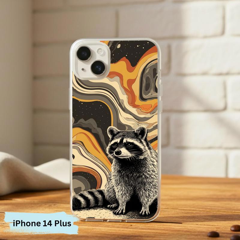 Hippy Ironic Raccoon, Groovy Enough Phone Case IPhone