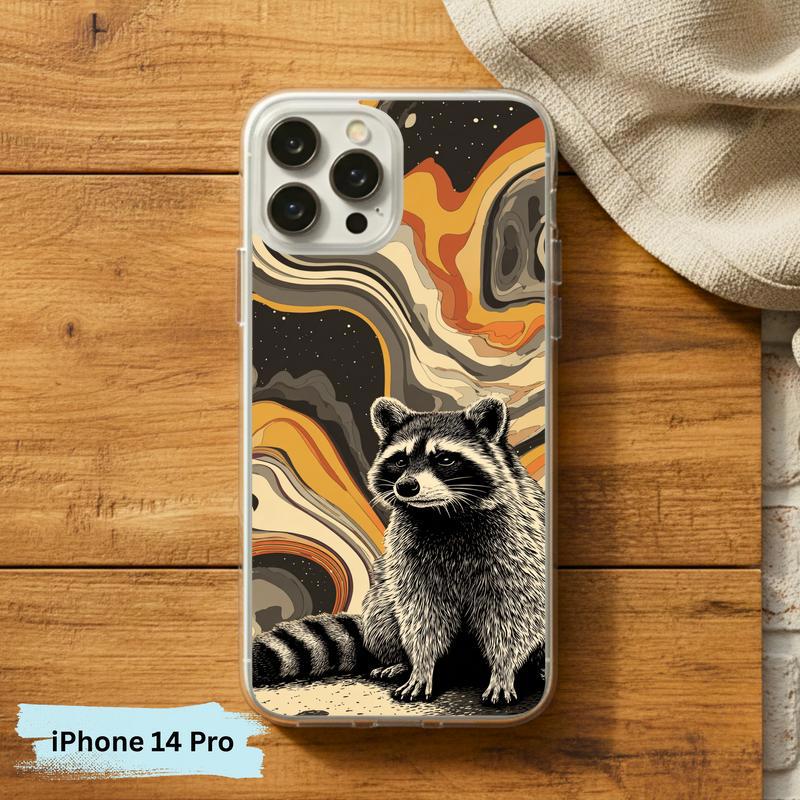Hippy Ironic Raccoon, Groovy Enough Phone Case IPhone
