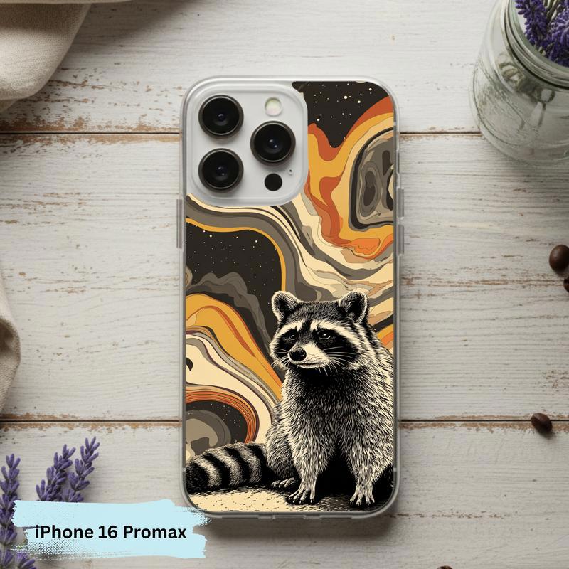 Hippy Ironic Raccoon, Groovy Enough Phone Case IPhone