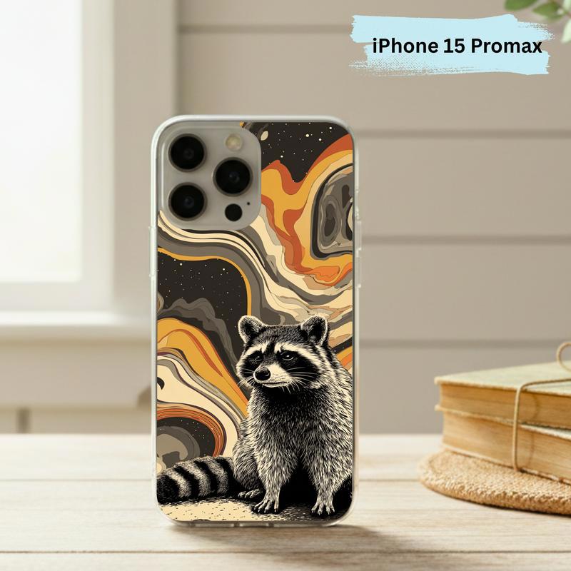 Hippy Ironic Raccoon, Groovy Enough Phone Case IPhone