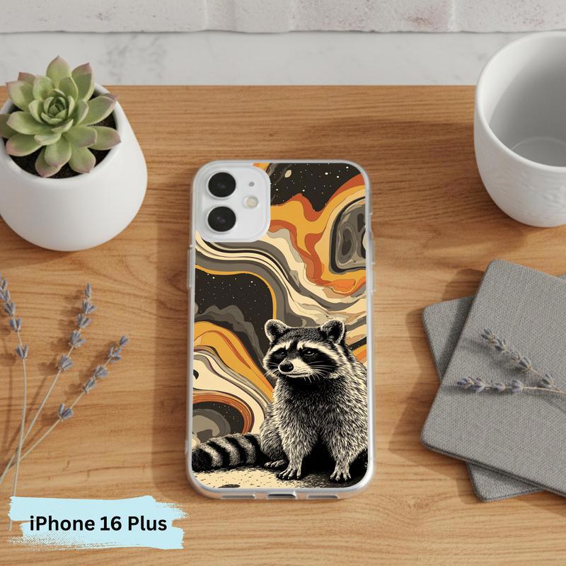 Hippy Ironic Raccoon, Groovy Enough Phone Case IPhone