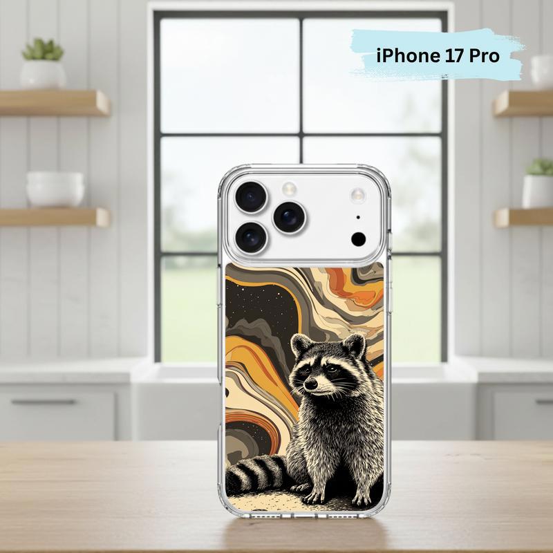 Hippy Ironic Raccoon, Groovy Enough Phone Case IPhone