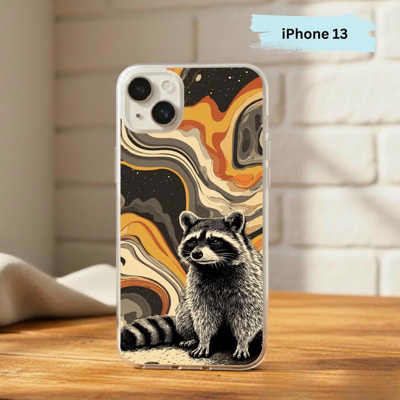 Hippy Ironic Raccoon, Groovy Enough Phone Case IPhone