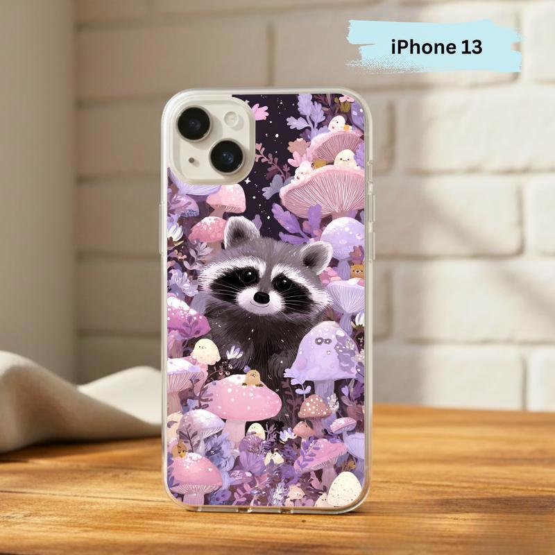 Woodland Creatures Raccoon – Whimsical Grove Phone Case IPhone