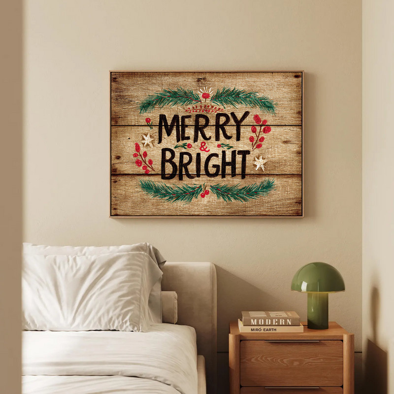 Rustic farmhouse holiday canvas wall art for dorm room decor, minimalist black and white distressed style, portrait Rustic farmhouse holiday canvas wall art for dorm room decor, minimalist black and white distressed style, portrait