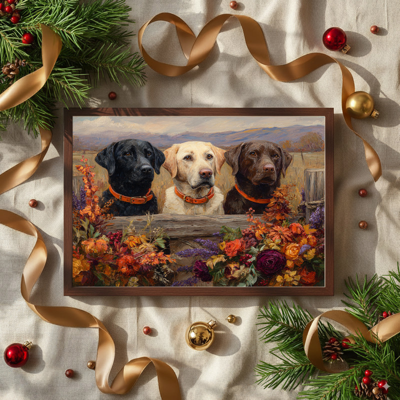 autumn dog portrait canvas wall art with cozy textures and muted fall tones, stylish dorm room decor for dog-loving students autumn dog portrait canvas wall art with cozy textures and muted fall tones, stylish dorm room decor for dog-loving students