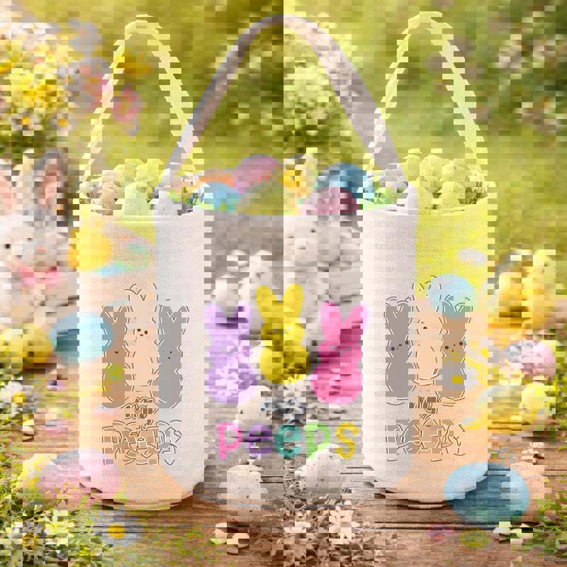 Bring the Giggles Colorful Oh For Peeps Sake Fabric Basket - Thegiftio