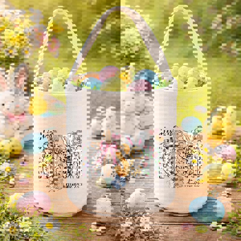 Proclaim His Grace Matthew 28 6 He Is Risen Fabric Basket - Thegiftio