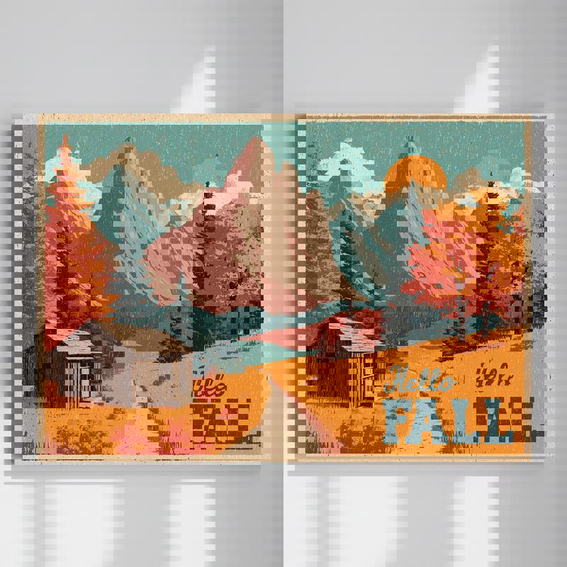 Thanksgiving Getaway Vintage Travel Poster, Dorm Room Decoration Canvas | Familywalldecor