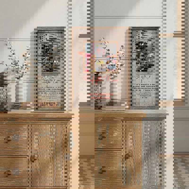 Firefighter retirement canvas wall art featuring chief badge crest, custom rank, department, and service dates; office decor Firefighter retirement canvas wall art featuring chief badge crest, custom rank, department, and service dates; office decor