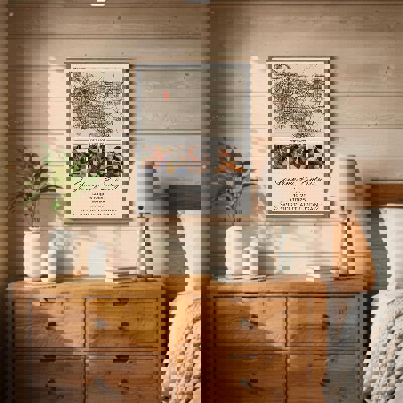 Where we met map canvas, personalized couple location with coordinates, names and date, living room decor anniversary gift Where we met map canvas, personalized couple location with coordinates, names and date, living room decor anniversary gift