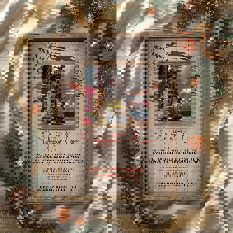 Firefighter retirement canvas wall art with red accents and Maltese cross; personalized years of service; man cave wall decor Firefighter retirement canvas wall art with red accents and Maltese cross; personalized years of service; man cave wall decor