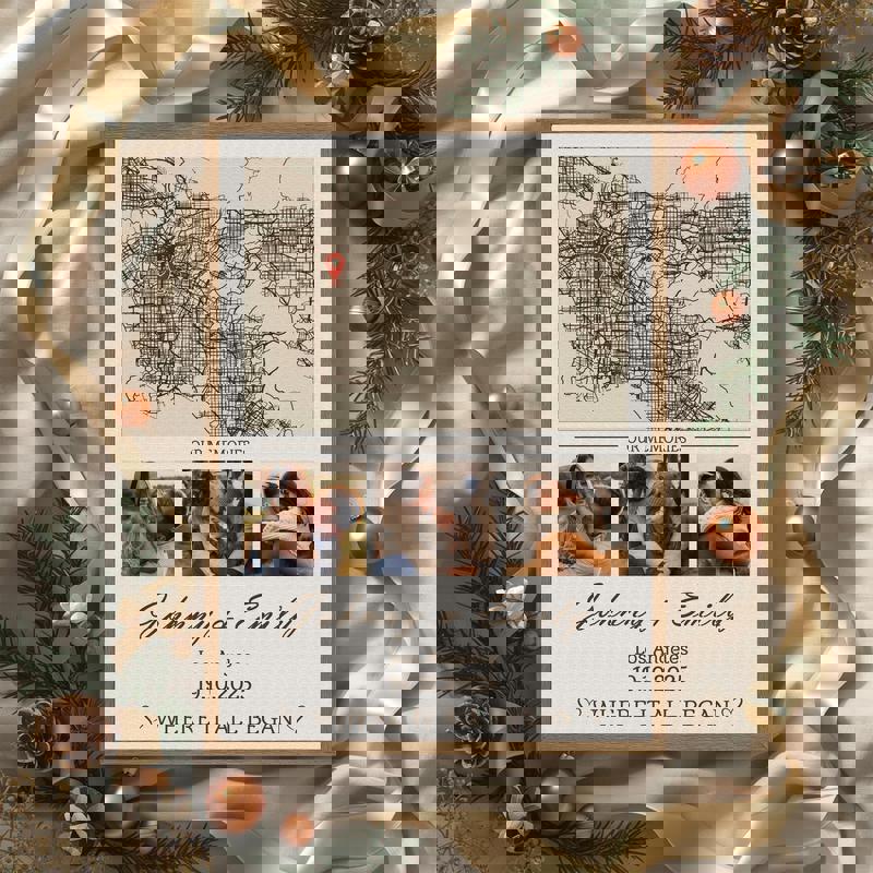 Where we met map canvas wall art, personalized couple location with names and wedding date, thoughtful anniversary gift Where we met map canvas wall art, personalized couple location with names and wedding date, thoughtful anniversary gift