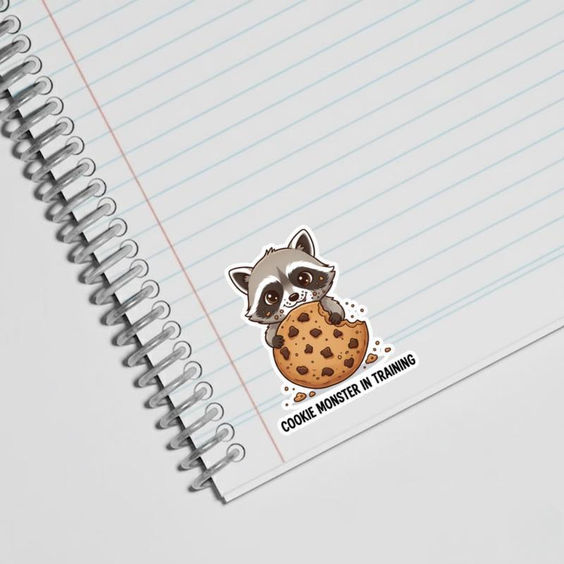 Baby Raccoon Snack Thief Sticker Baby Raccoon Snack Thief Sticker