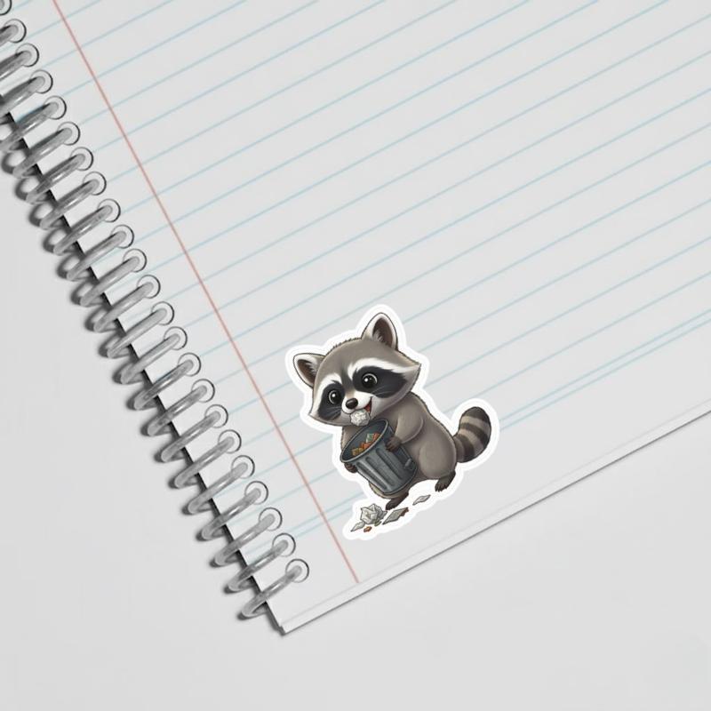 Baby Raccoon Trash Panda Starter Kit Sticker