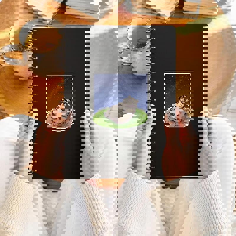 Fat Raccoon Star Gazer Sticker - Raccsy