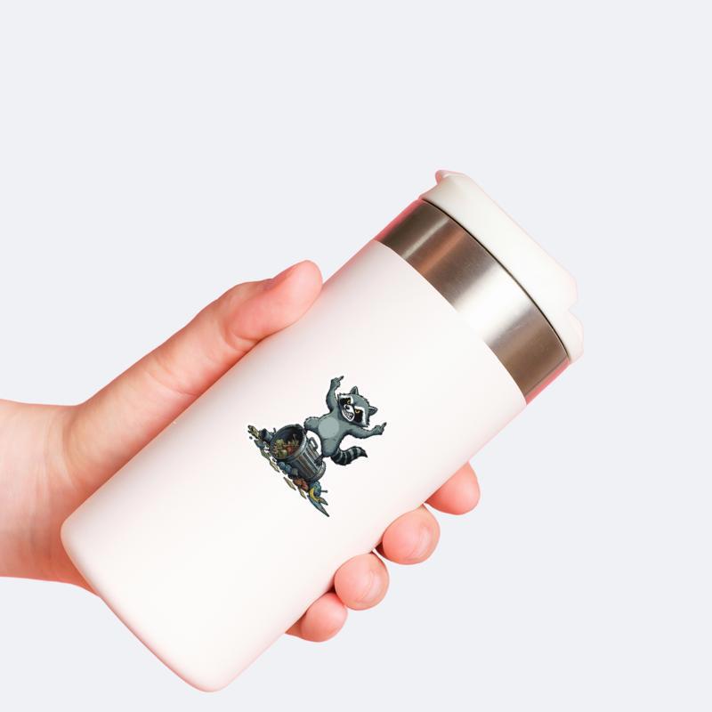 Raccoon Middle Finger Meme 2 Sticker Raccoon Middle Finger Meme 2 Sticker