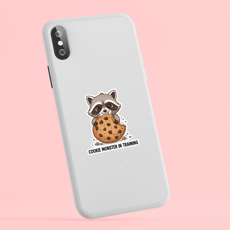 Baby Raccoon Snack Thief Sticker Baby Raccoon Snack Thief Sticker