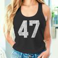 47 ジャージユニフォーム バーシティ スポーツ番号 47歳の誕生日 タンクトップ