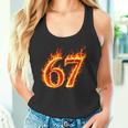 67 Fireixeven Meme Flames スラング 数字 面白い キッズ ティーン 長袖tシャツ タンクトップ