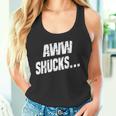 Awwhucksトウモロコシ好き 面白いことわざグラフィック タンクトップ