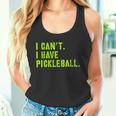 I Can't I Have Pickleball、皮肉、面白いピックルボール タンクトップ