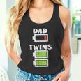 Dad Twins Battery Energy Fathers Day Daddy Papa Men Canotta