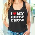 Dog I Love My Chow Chow Chow タンクトップ