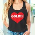 I Heart Goldie I Love Goldie カスタマイズ可 タンクトップ