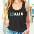 Italia Italian Flag Map Shield Badge Italy Sports Soccer Fan Tank Top