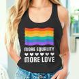 Lgbt More Equality More Lovetシャツ Lgbtq ゲイ レズビアン Lgbt タンクトップ