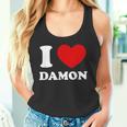 I Love Damon I Heart Damon 面白い名前 Damon タンクトップ