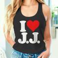 I Love Heart JJ Jj J J イニシャル タンクトップ