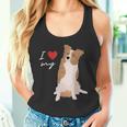 I Love My & Red Merle ボーダーコリー ドッグラバー。 タンクトップ
