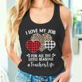 I Love My Job For All The Little Reasons バレンタインハート タンクトップ