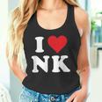 I Love Nk Initials I Heart NK First Last Name N K タンクトップ