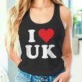 I Love Uk Initials I Heart UK First Last Name U K タンクトップ