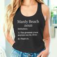 Manly Beachのお土産面白い偽の定義のデザイン タンクトップ