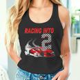 Racing Into 2Nd Birthday レースカー 2歳 幼児 男の子 タンクトップ