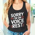 Sorry I'm Onoice Rest ボーカル合唱団の歌手休憩 タンクトップ