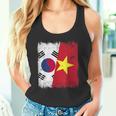 South Korea Vietnam Half Flag South Korean Vietnamese Jersey Tank Top