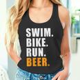 Swim Bike Run スイム バイク ラン ビール トライアスロン トライアスロン スポーツ メンズ レディース タンクトップ
