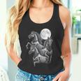 Three Horse Moon Día De Los Muertos Skeleton Horse Tank Top