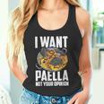 I Want Paella Not Your Opinion スペインのパエリア タンクトップ
