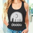 ぞうさん【Paoon パオーン】象（丸耳）シンプル【どうぶつフレンズ】ゆる かわいい 動物 キャラクター タンクトップ