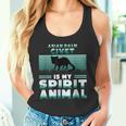 アジアンパームシベットは私のスピリットアニマルラバーです タンクトップ